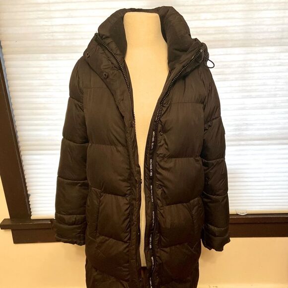 Michael Kors Hooded Long Puffer Coat - Picture 1 of 7
